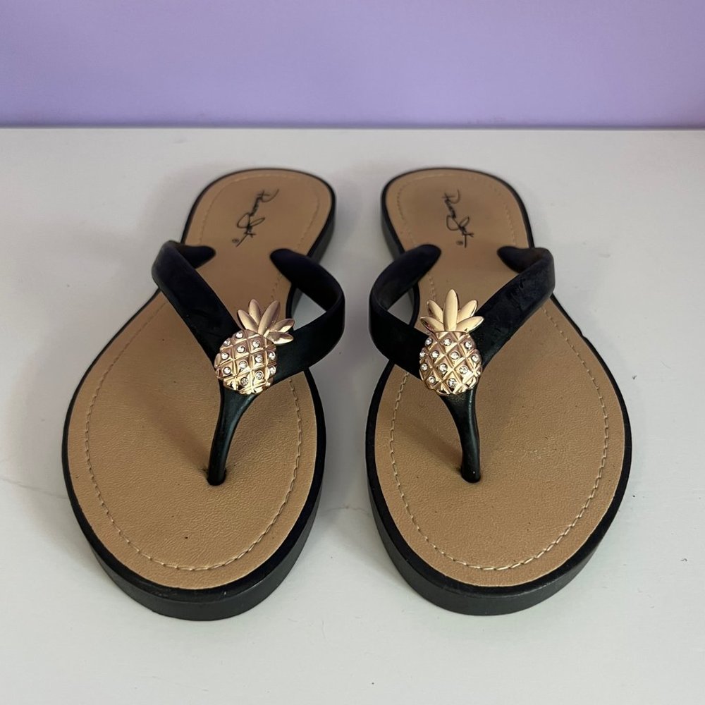 Panama Jack Pineapple Flip Flop, Size 7